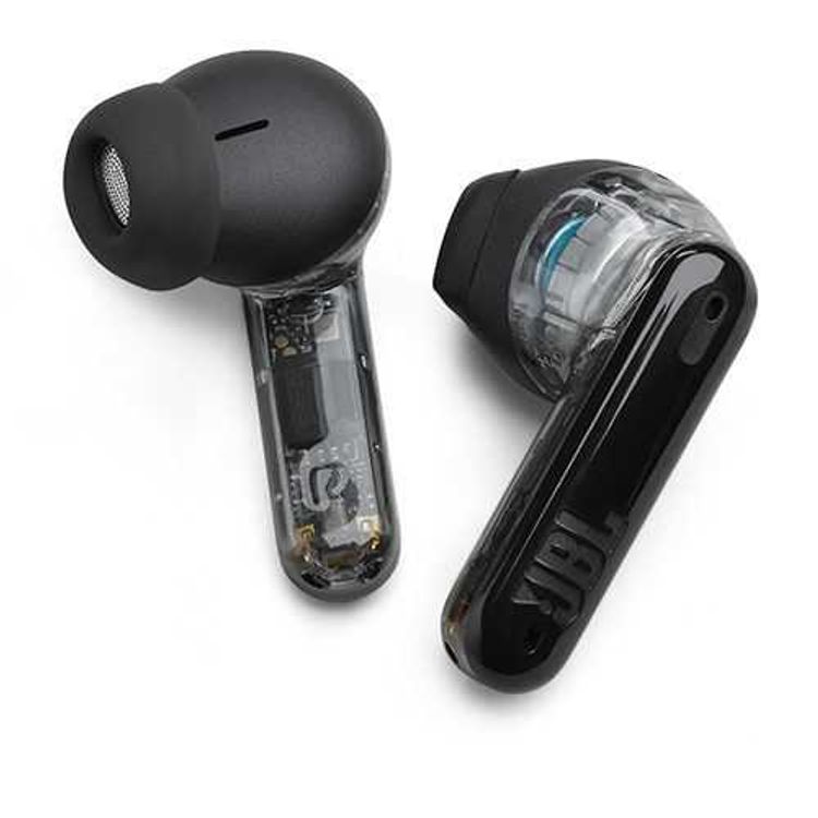 JBL Tune Flex Noise Canceling Earbuds, True Wireless, Smart Ambient, Waterproof, 4.5 Hours Talking Time, Built-in Microphone, Hands Free Calling, Fast Charging - Ghost Black