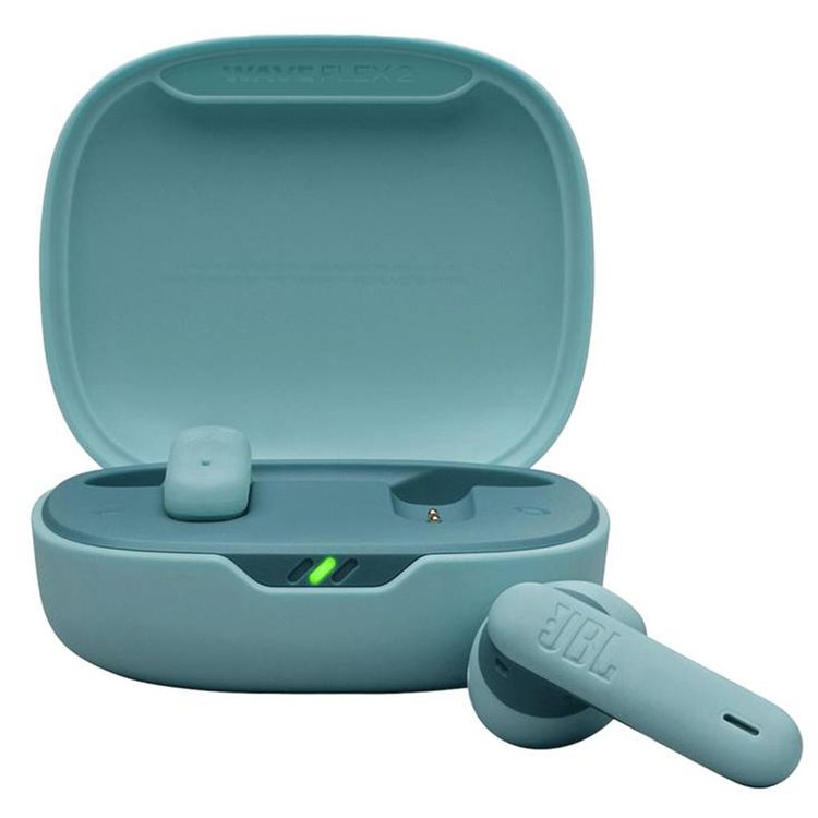 JBL Wave Flex 2 True Wireless Earbuds with Water and Dust Resistant, Multi-Point Connection, JBL Pure Bass Sound, JBL Headphones App - Blue