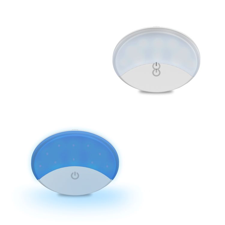 Green Lion Belfast Multifunctional LED, Touch/Switch, Two Color Switch, Bright White Effect & Blue-Ray, USB Charging - White