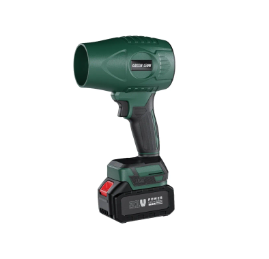 Green Lion Storm Jet Cordless Blower with 21V Detachable Battery, Brushless Motor & Super Strong Wind, 36,000 RPM Range, 1000W Power - Green