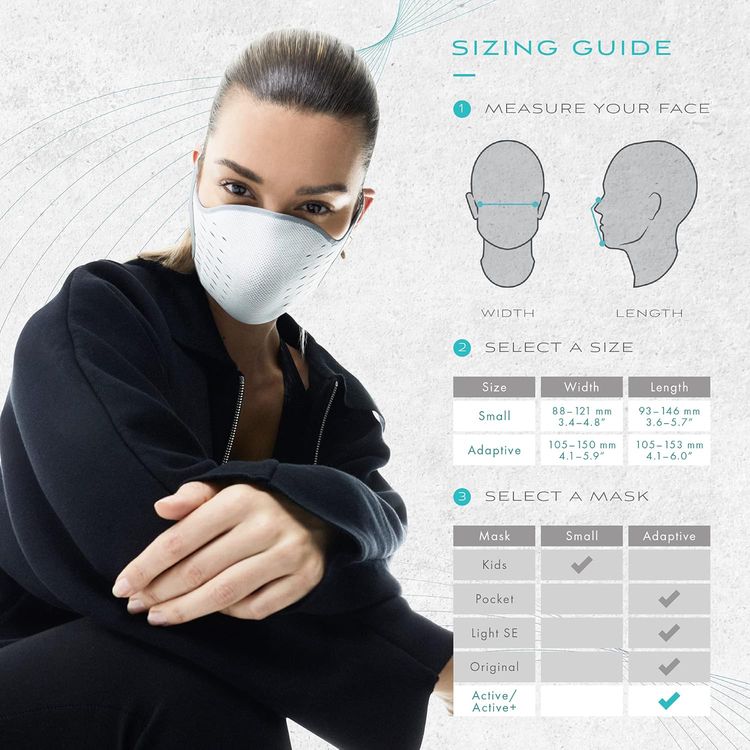 AirPOP Pocket Reusable Face Mask (2pcs) 4-Layer Filter Face Covering, Easy Breathing - Fit & Comfortable Folding Adjustable Face Mask for Pollutant Protection - White