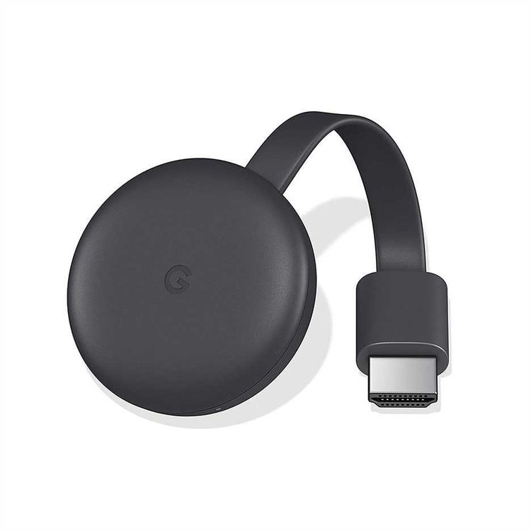 Google Chromecast 3rd Gen for Media Streaming 3pin - أسود