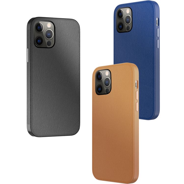 Green Lion Luju MagSafe Leather Case, Compatible for iPhone 12 / 12 Pro ( 6.1 " ) - Brown