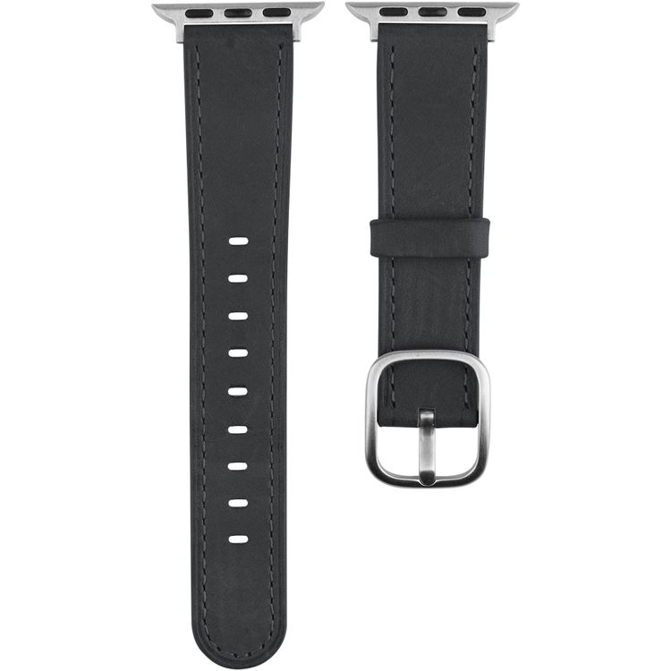 Devia Real Leather Watch Band 42/44mm, Classic & Vintage Apperance, Genuine Leather Watch Band Replacement, Comfortable Feel, Durable, Easy to Install, Finely Crafted - Blue