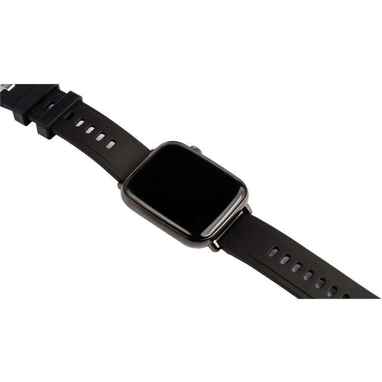 Porodo Verge Smart Watch with 1.69" HD Touch Screen, 7 Days Working Time, 180mAh Lithium Battery, IP67 Waterproof Rating, Bluetooth Version 4.0 - Black