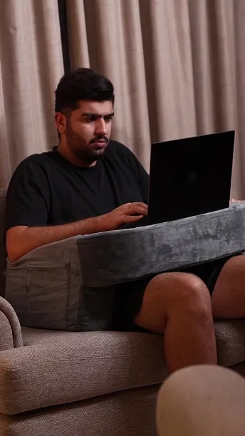 Porodo Lifestyle Reading Pillow, Washable Cover, Large Side Pocket, All-In-One Cozy Station, Cup Holder