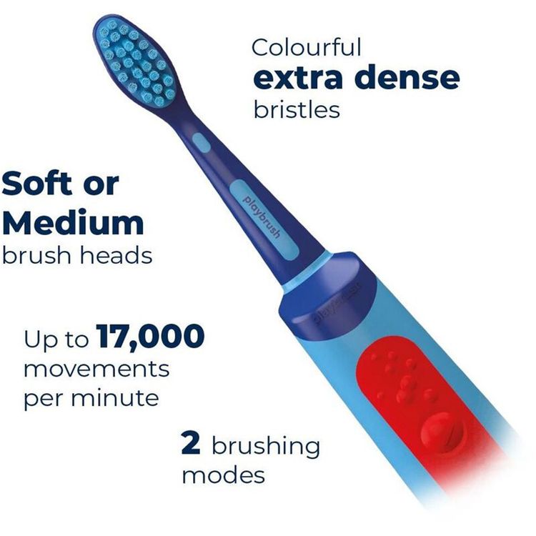 Playbrush Smart Sonic Electric Toothbrush for Kids - Blue