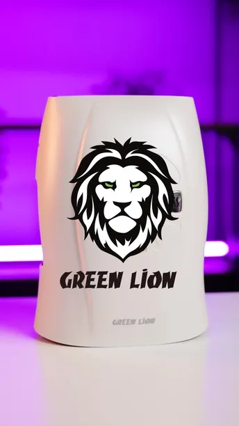 Green Lion White Hand Massager