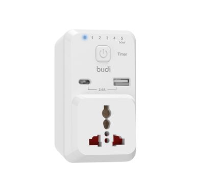 Budi Timer Home Charger - White