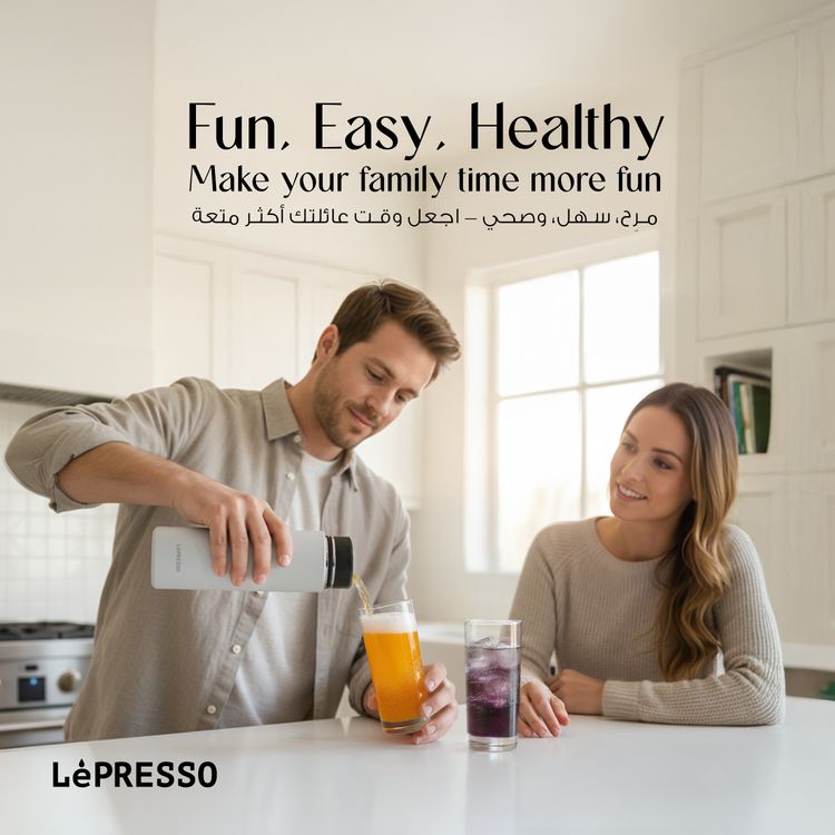 LePresso Sparkling Water Bottle with Double-Wall Vacuum, 750mL Bottle Capacity, 500mL Sparkling Water Capacity, Ceramic-Lined Interior, Durable & Easy-to-Clean - Black