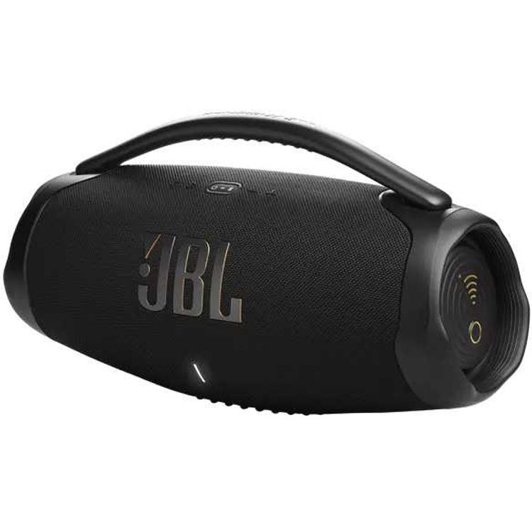 JBL Boombox 3 Portable Bluetooth Speaker with Wi-Fi, Water & Dust Protected, Deep Bass, Single Convenient App, Rechargeable Battery, 3D Dolby Atmos - Black