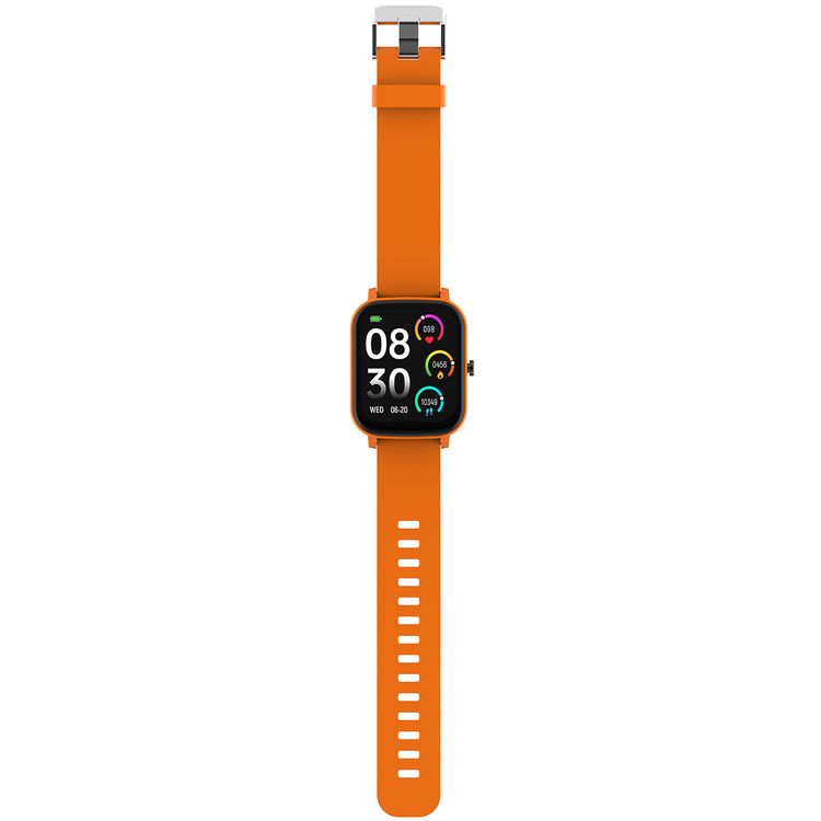 Porodo Endura Fit Smart Watch with 1.80" HD Display, +130 Sport Modes, Weather Forecast, Sleep Analysis, 2.5 Hours Charging Time, Up to 5 Days Working Time, Android 8.0 Above & iOS 12 Above Compatibility - Orange