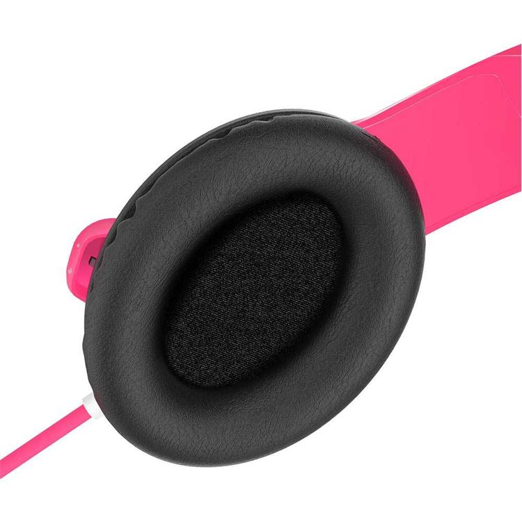 MEE Audio KidJamz 3 Child Headphones with Crystal-clear Sound, Child-safe Materials, Ultra-flexible and Impact-resistant Headband, 20 Hz to 20 kHz Frequency Range, 1.2m Cable Length - Pink