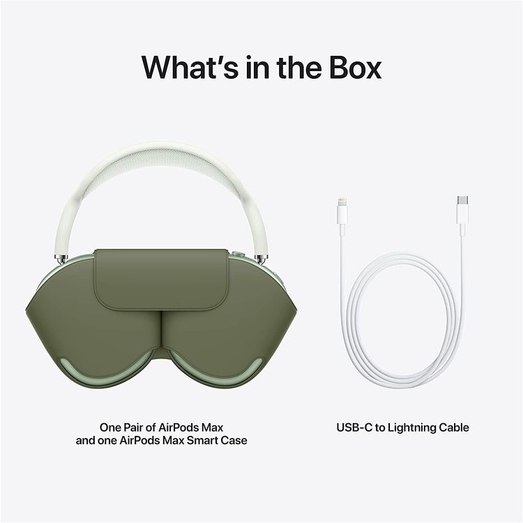 Apple AirPods Max, Active noise cancellation, Transparency mode - Green / Light Green
