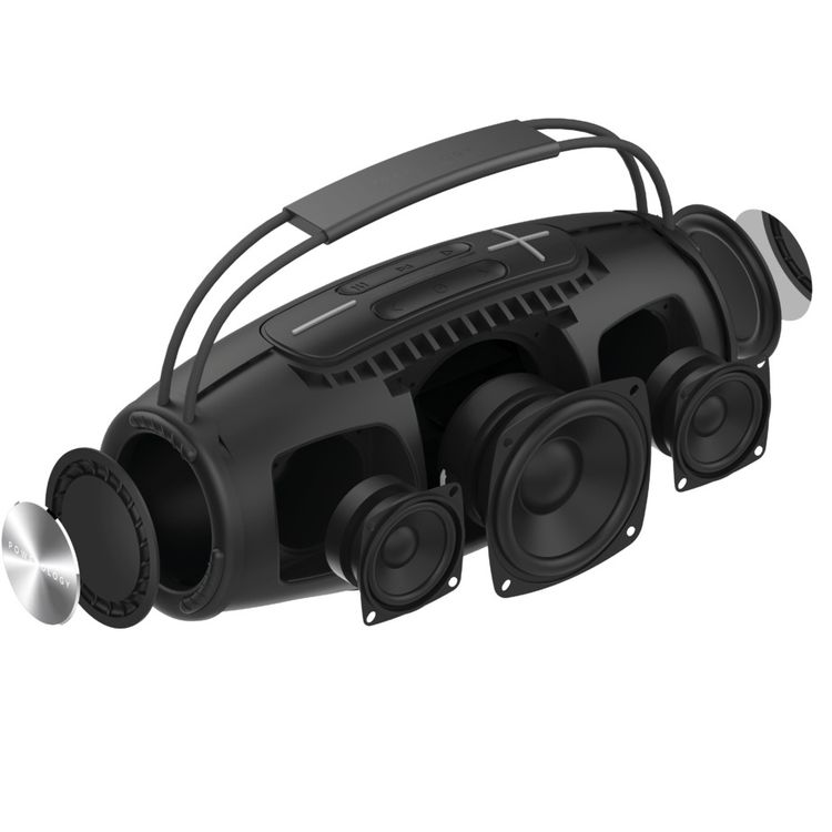 Powerology Phantom Wireless Bluetooth Speaker - Black