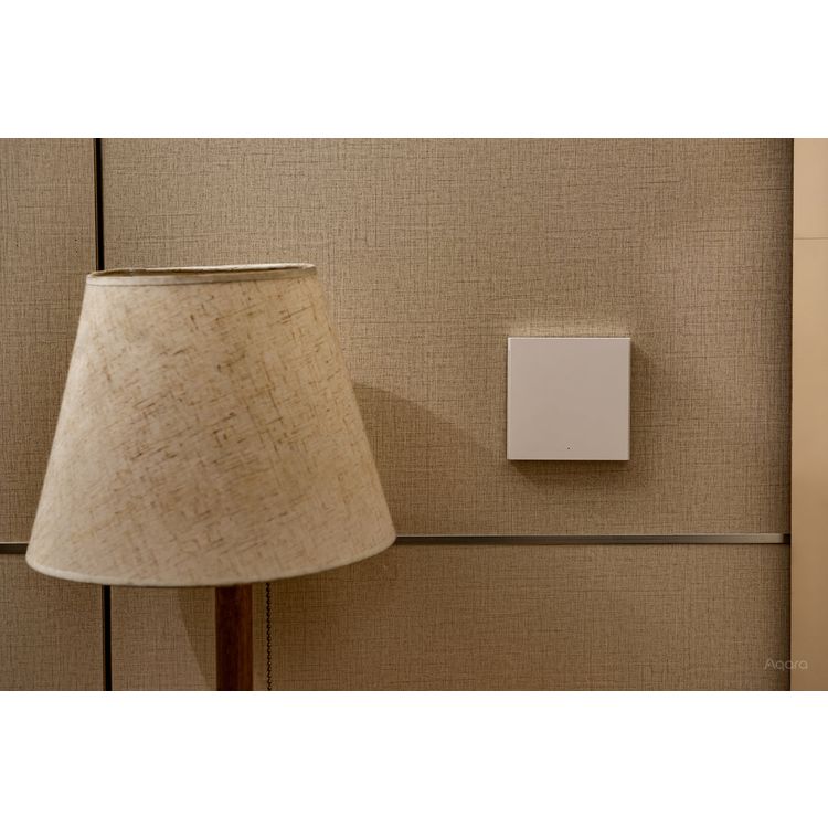 Aqara Smart Wall Switch H1 EU مع هزاز محايد ومزدوج - أبيض