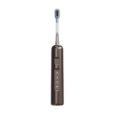 Green Lion Sonic Pro Rechargeable Toothbrush with 3 Cleaning Modes, Wave Magnetic Brush, 1200mAh Battery, USB-C Charging Time, 50° Oscillation, 120 Days Working Time, Auto Shut-Off Function - Brown