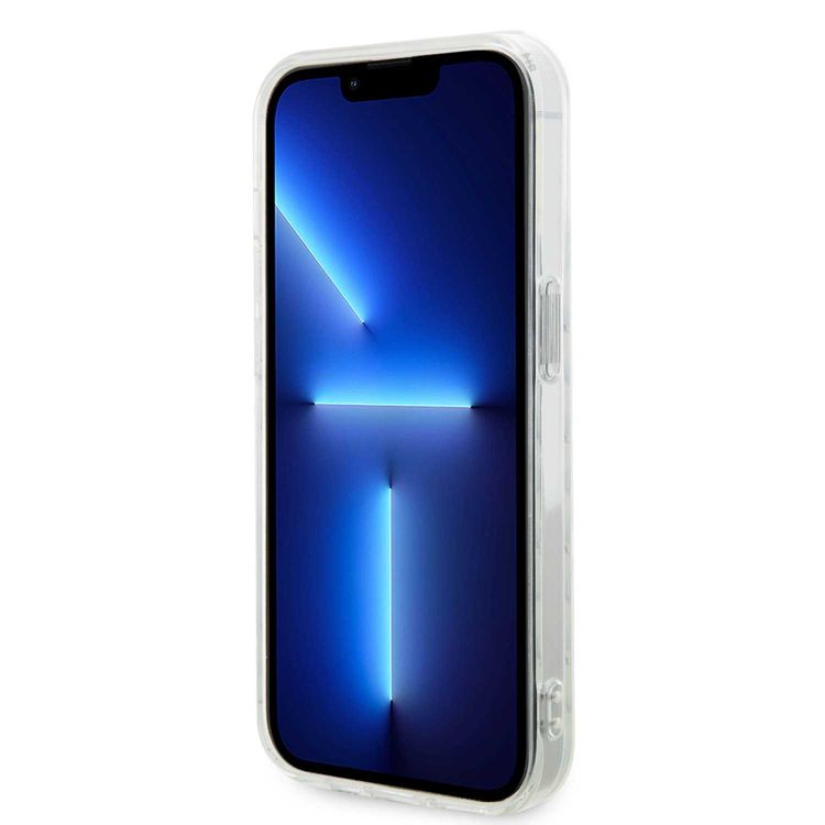 Mercedes-Benz iPhone 15 Pro Max Transparent Magsafe Case Stars Pattern - White