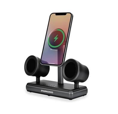 Porodo Speaker Charging Dock with Qi2 Wireless Charging, ...