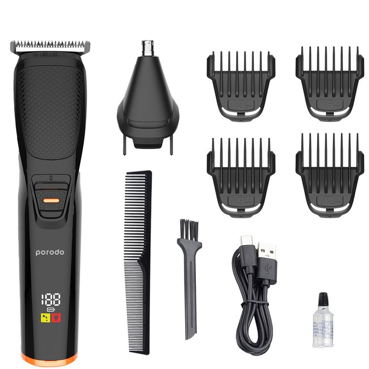 Porodo Lifestyle Multi-Purpose Beard Trimmer - Black