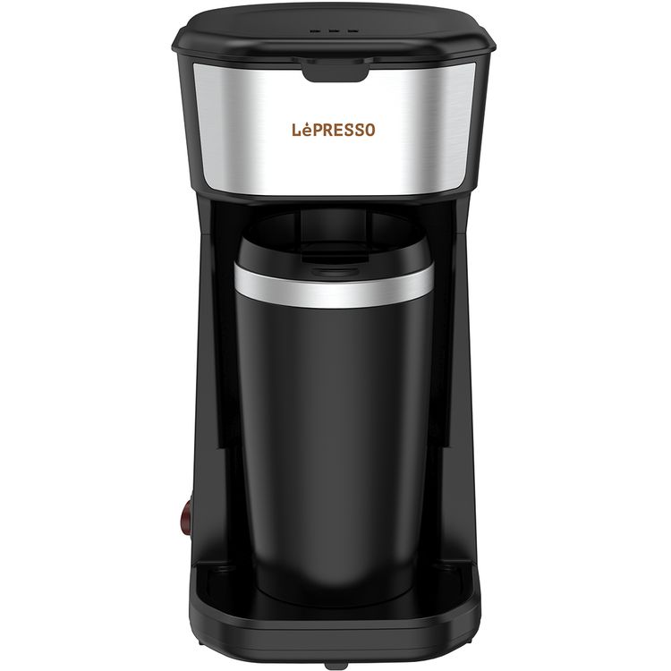 LePresso 450W Coffee Maker with Travelling Mug  - Black