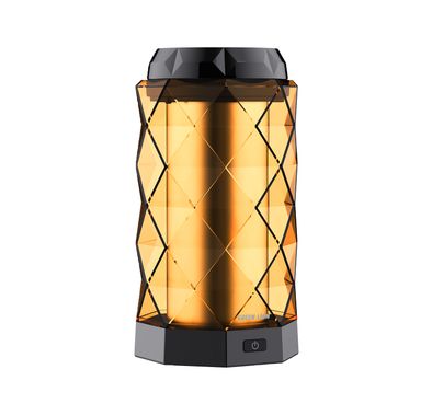 Green Lion Crystal Bakhour with Turbofan, ABS Sheathing Material, 2000mAh Battery Capacity, Type-C Charging Port, Compact & Portable - Sunset Orange