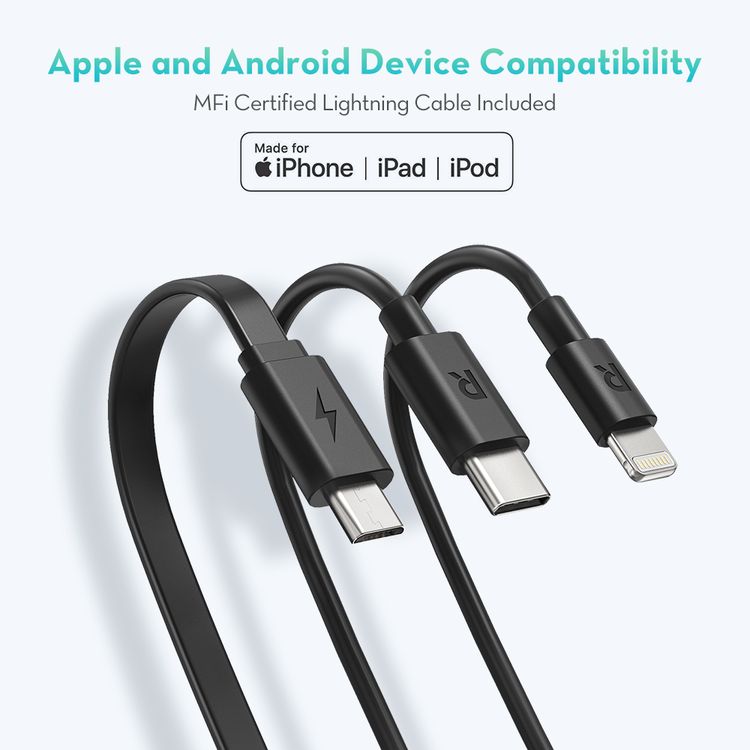 Charger Combo RAVPower RP-PB182-BK 10 in 1 Portable Charger Combo - Black