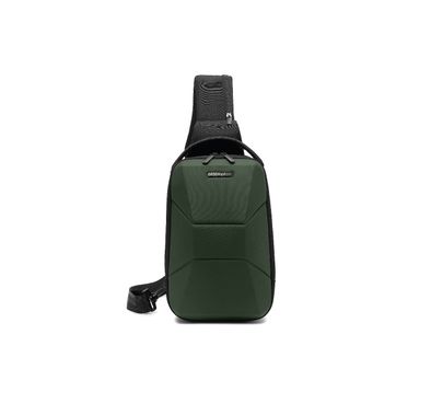 Green Lion Liverpool Crossbody Backpack with Adjustable Strap, Polyester Material, USB-A Charging Port, Compatible with Up to 7.9" Devices, 135cm Shoulder Strap Length - Green