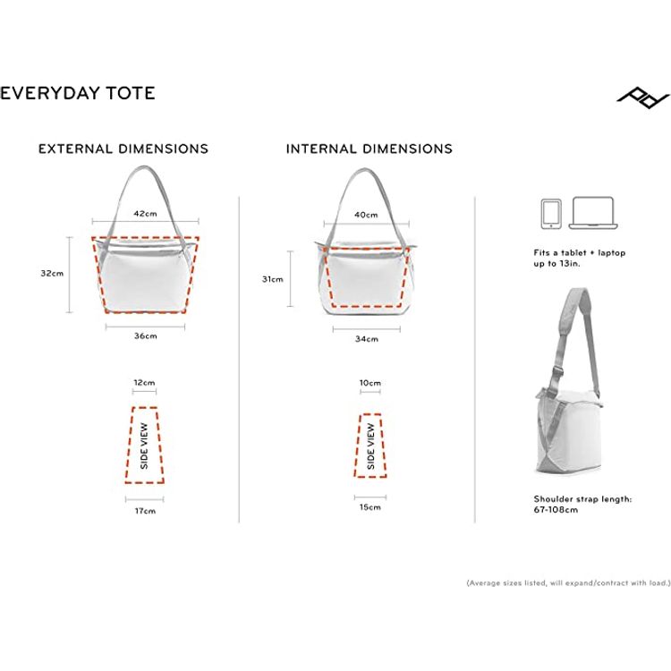 Peak Design Everyday Tote Bag for Camera Accessories BEDT-15-BK-2 Black