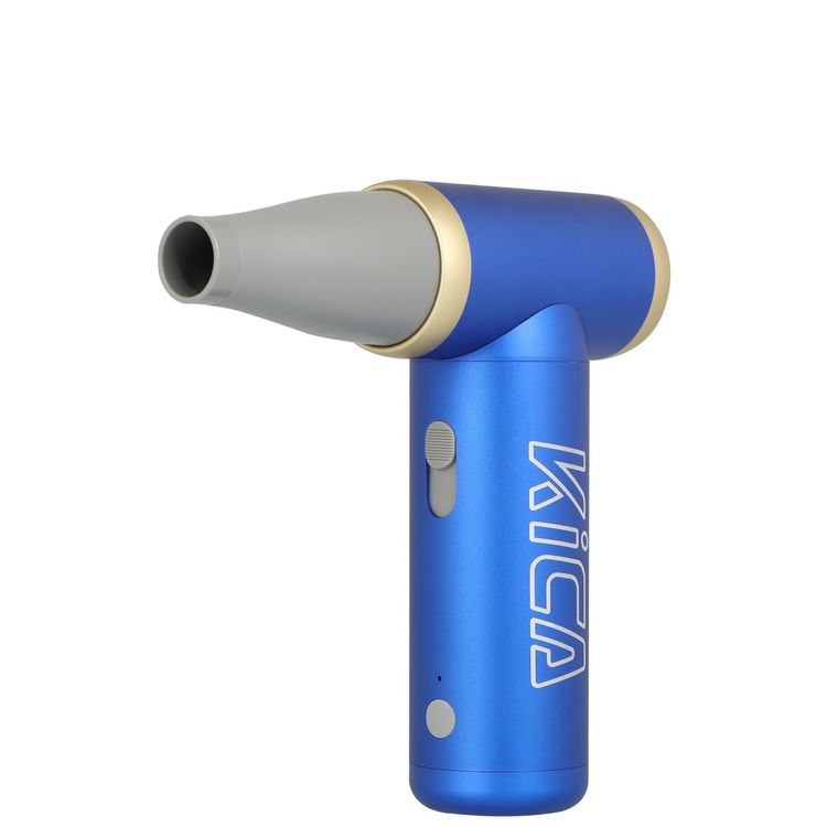 Kica Jet Fan 2 Vacuum Kit, 4 m/s to 20 m/s Adjustable Wind Speed, 101000RPM Brushless Motor, Aviation-Grade Aluminum Shell, Uses for Cleaning, Drying, Inflating & Dusting Hard-to-Reach Areas, Vacuum Accessories Included - Blue