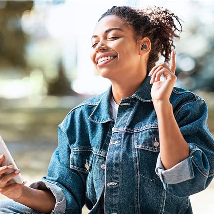 Powerology Primo True Wireless Earbuds with Up to 13 Hours of Playtime, Independent Connection, Bluetooth Version 5.0, Touch Control, 6mm Driver Size - Gray