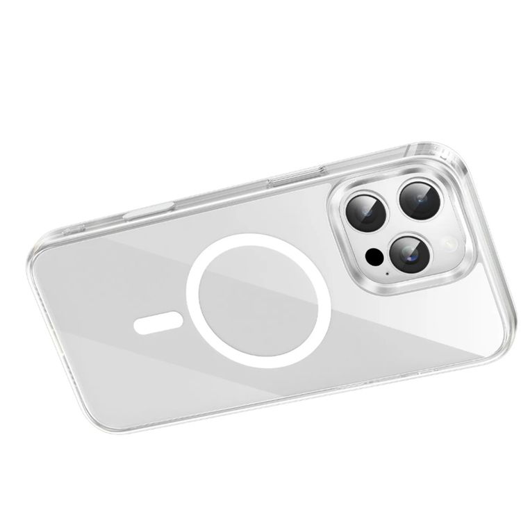 Green Lion Sense Crystal Clear Magsafe Case for iPhone 16 Pro, Camera Protection, Drop Protection, Magsafe Compatible, Strong Magnets, Anti-Scratch, Sense Button, Raised Edge - Clear
