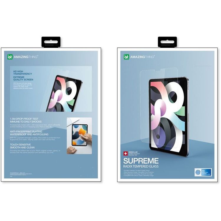AmazingThing Supreme Glass Extra Hard Tempered Glass Screen Protector -  iPad Air 10.9