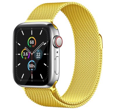 AhaStyle WG42-1-40MM-GD Magnetic Stainless Steel Milanese Mesh Loop Strap for Apple Watch 38 / 40mm - Gold
