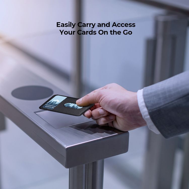 PITAKA Magnetic Card Holder [MagEZ Card Sleeve] - Black
