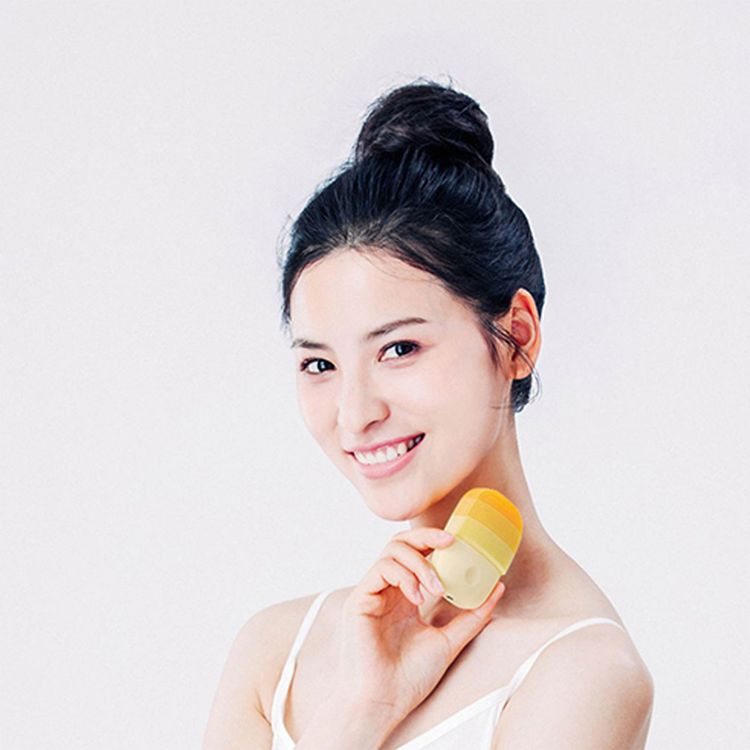 inFace Waterproof Electric Sonic Face Brush with Up to 4 Hours Working Time, Dual Sonic Technology, 300mAh Battery Capacity, Up to 6000 Vibrations per Minute - Orange