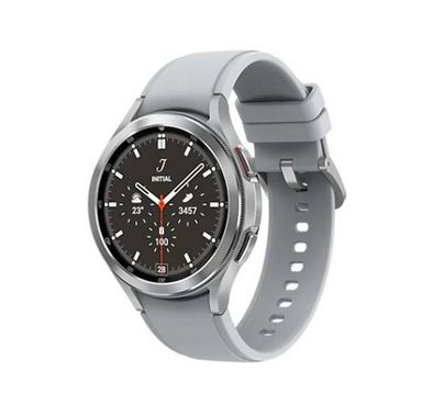Samsung Galaxy Watch 4 Classic, 42mm Super AMOLED Display, up to 40 Hours Usage Time, Wi-Fi, GPS, NFC, Bluetooth 5.0, Blood Pressure and ECG Monitoring - Silver