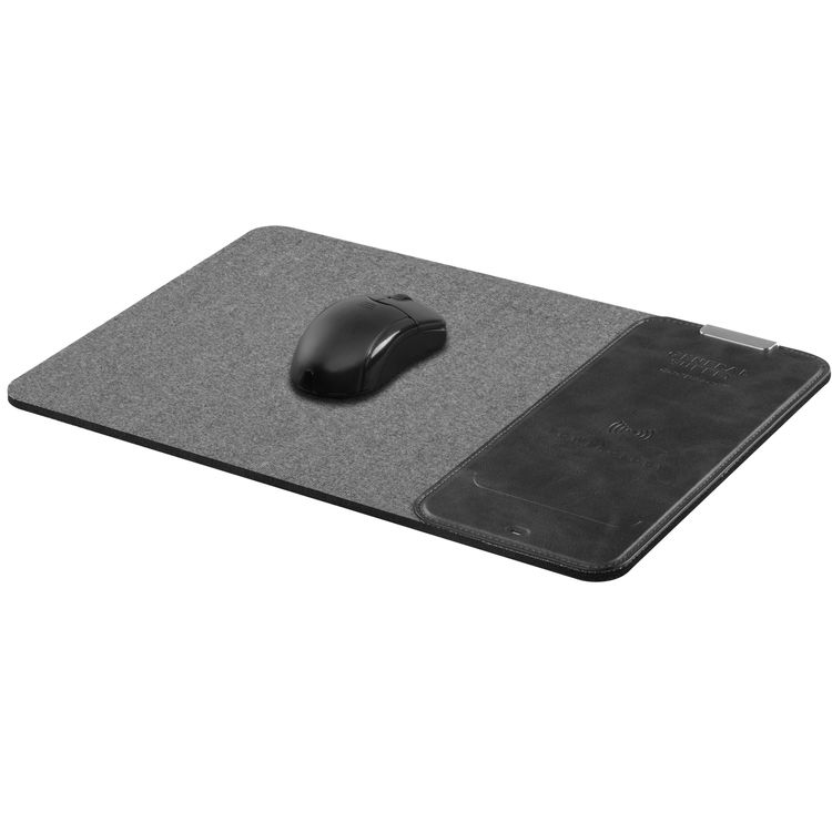 Powerology Rolled Up Qi Wireless Charging Mouse Pad 15W, Case-Friendly, Fast Wireless Charging Mouse Mat Compatible for 12/12 Pro/12 Pro Max/11/11 Pro/11 Pro Max