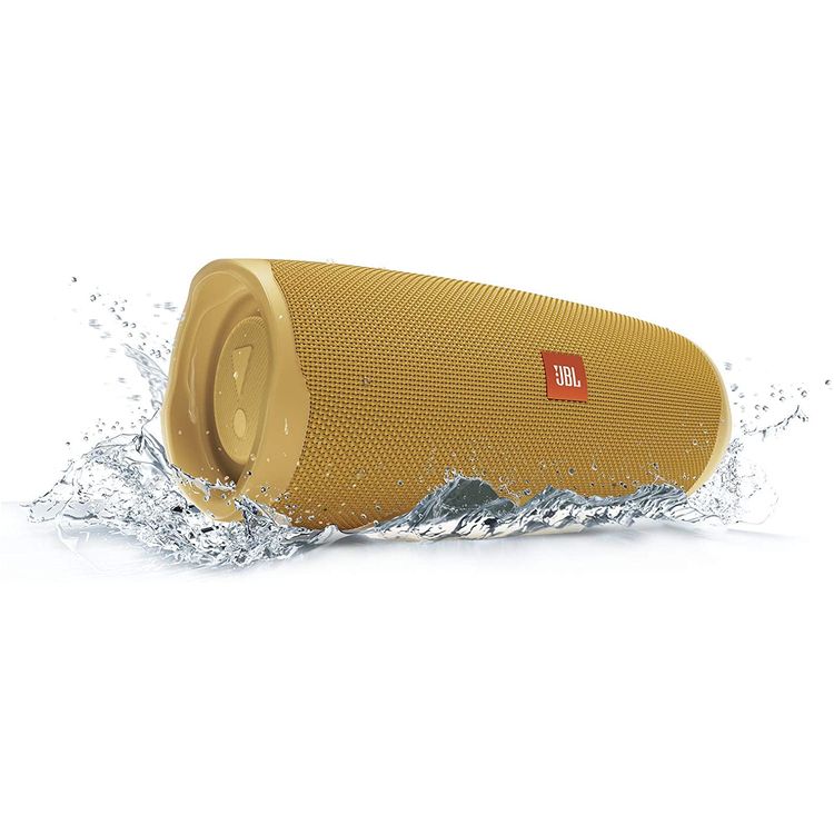JBL Charge 4 Portable Wireless Bluetooth Speaker with Built-in Power Bank, 7500mAh Battery 20-hours Playtime, IP67 Waterproof & Dustproof Feature - Yellow
