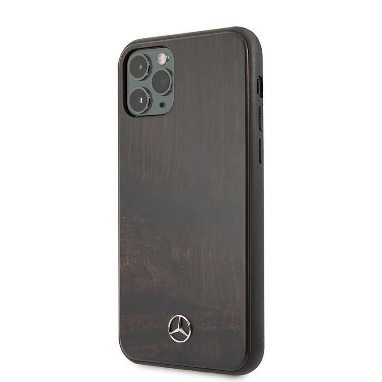 CG MOBILE Mercedes-Benz RoseWood Hard Phone Case for iPhone 11 Pro Officially Licensed - Brown