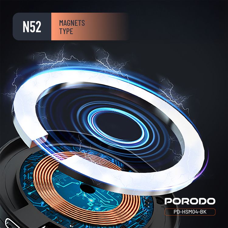 حامل شحن Porodo Vacuseal Magsafe