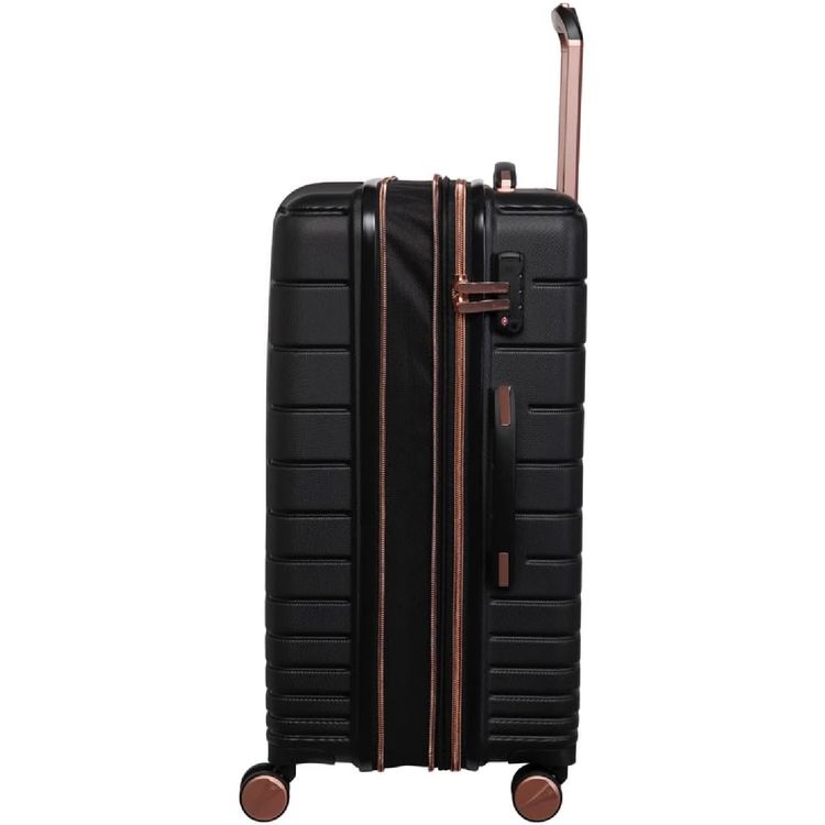 it Luggage Fascinate ABS Hard Case, Expandable Trolley with TSA Lock, 8 Spinner Wheels - Black