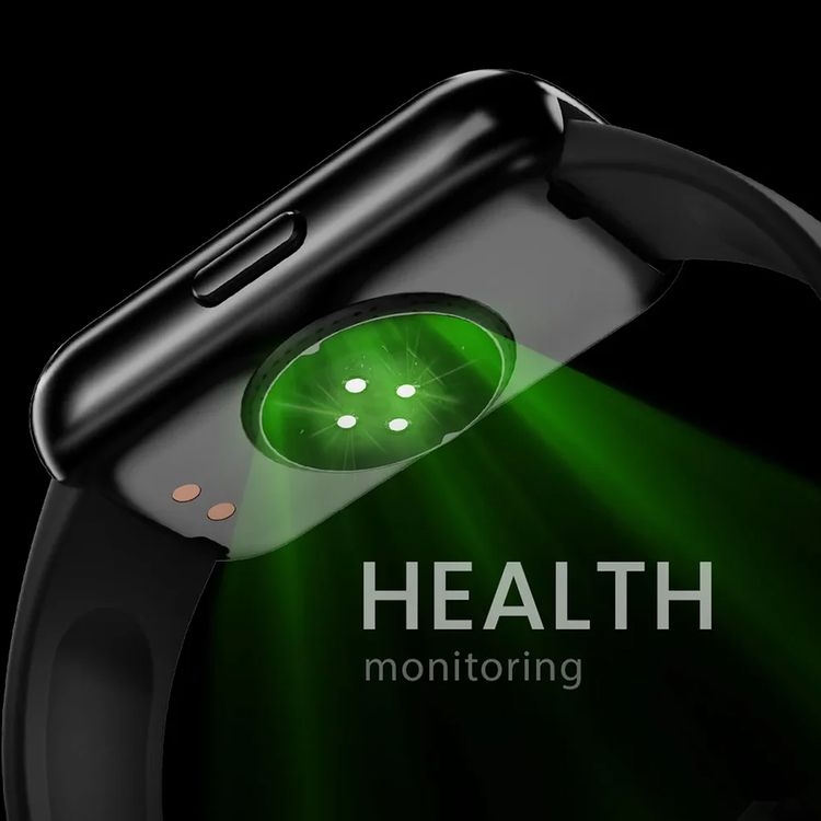 HiFuture EVO2 Smart Watch with 1.47" IPS Display, Up to 7 Days Battery Life, Health Monitoring, Calorie & Step Count, Lightweight Design - Black