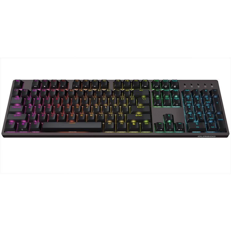 Durgod Taurus TKL Wireless Mechanical Gaming Keyboard  - Double Shot PBT NKRO (Cherry Red,Brown) - Space Purple