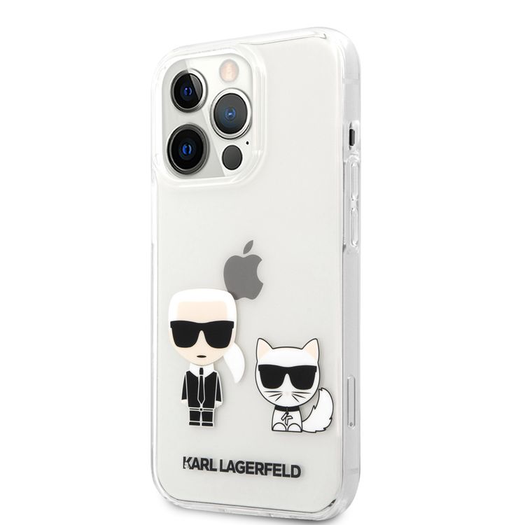 Karl Lagerfeld PC/TPU Hard Case Ikonik Choupette For iPhone 13 Pro Max (6.7 ) - Transparent