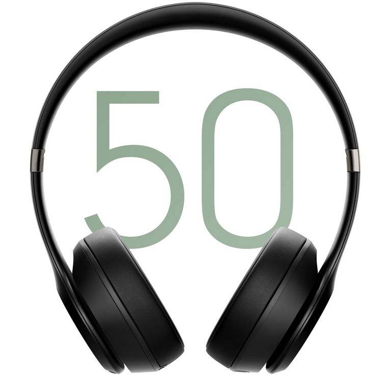 Beats Solo 4 Wireless On-Ear Headphones, Compact Design, Apple & Android Compatible, Up to 50 Hours of Battery Life, Clear Sound, Lossless Audio, Foldable Design - Matte Black