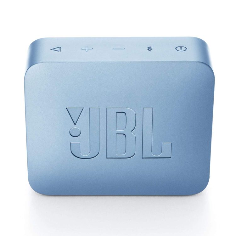 JBL GO 2 Portable Wireless Bluetooth Speaker, 5-hours Playtime, IP67 Waterproof Feature, Speaker Built-in Noise-Cancelling Speakerphone - Cyan