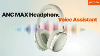 Buy Porodo Soundtec ANC MAX Wireless Headphones in UAE | ±15m Bluetooth Range - Green Color | (PD-STWLEP023-GN)