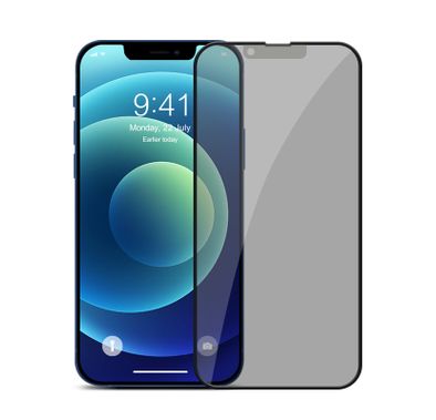 Devia Van Series Privacy Silicone Edge Twice-Tempered Glass Compatible for iPhone 13 Pro Max (6.7") Anti-Peeping Screen Guard, Easy Installation with Alignment Frame, Anti-Scratch, Full Coverage Privacy Screen Protector
