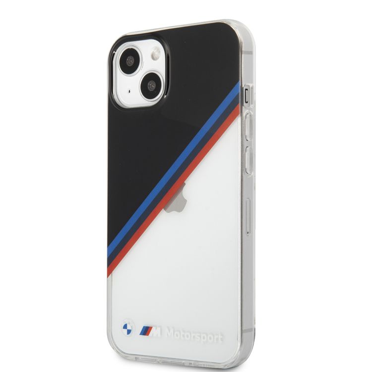 جراب CG MOBILE BMW Motorsport Collection PC / TPU صلب قطري ثلاثي الألوان أسود متوافق مع iPhone 13 (6.1 بوصات) سهولة الوصول إلى جميع المنافذ
